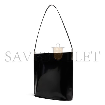 YSL SUZANNE RIGID SHOULDER BAG IN BRUSHED LEATHER 734320AABST1000 (28*29*10cm)