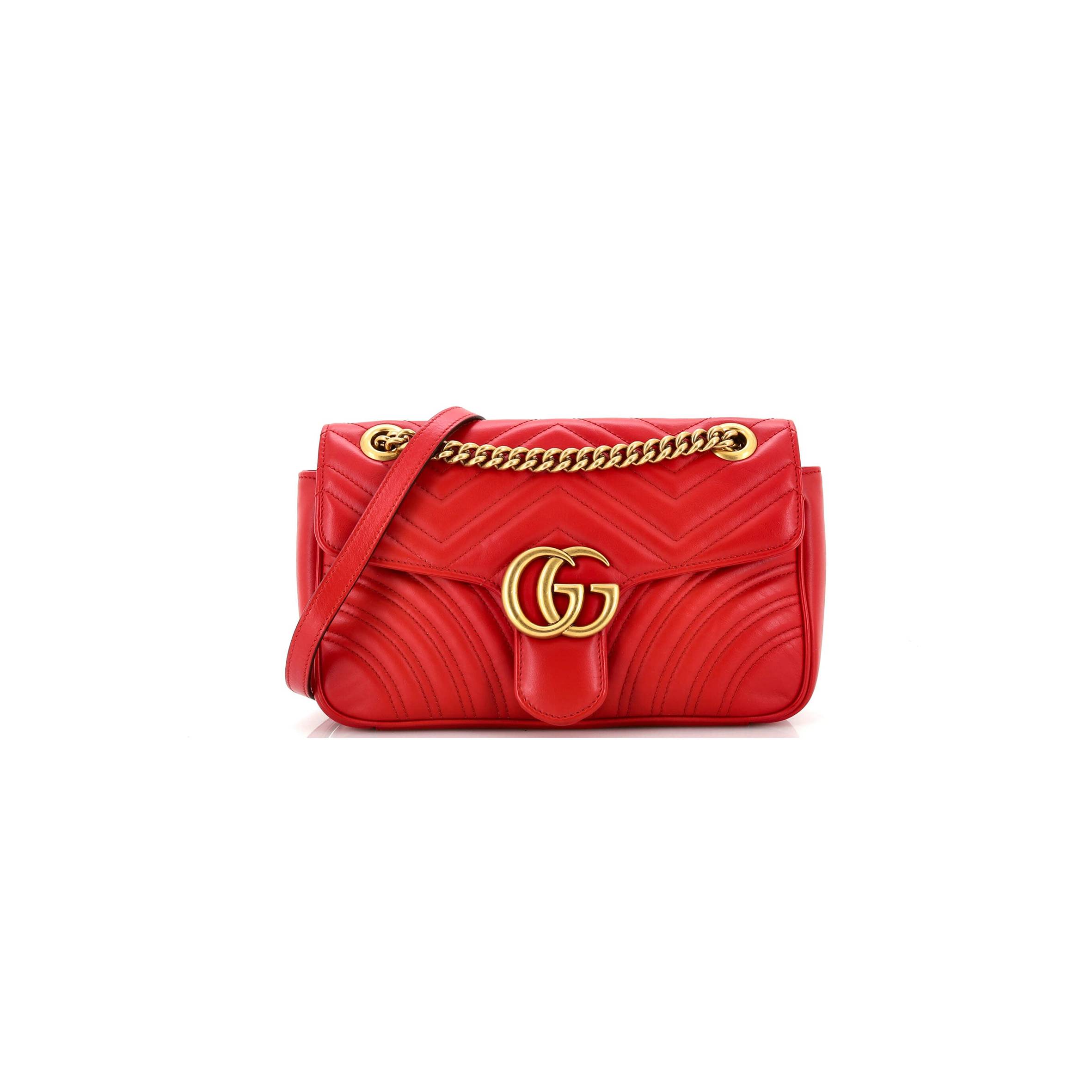 GUCCI    MARMONT SMALL MATELASSE SHOULDER BAG 443497 (26*7*15cm)