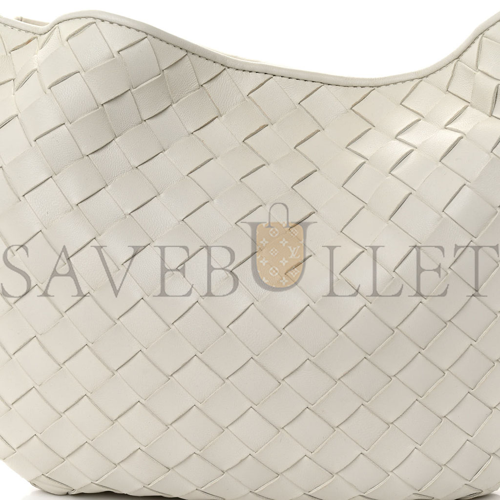 BOTTEGA VENETA NAPPA INTRECCIATO SARDINE BAG CHALK (36*23*3cm)