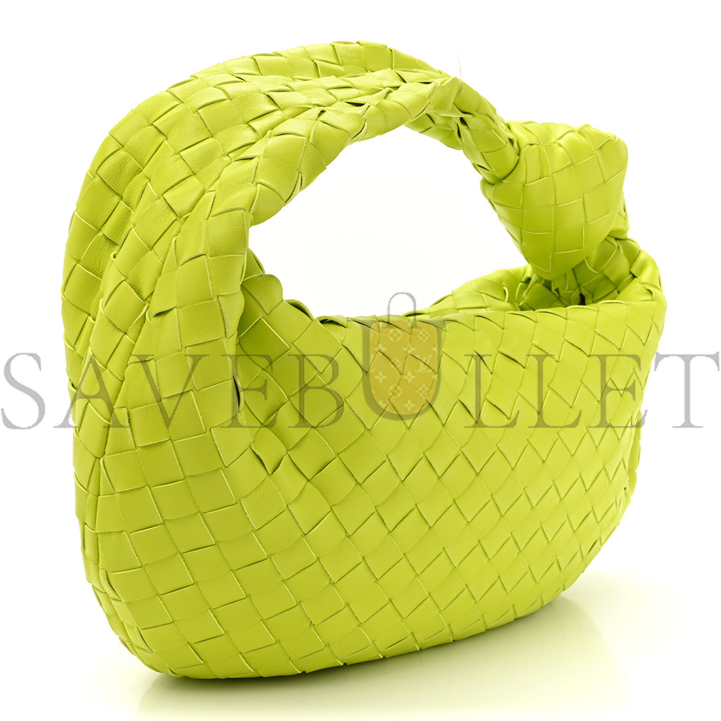 BOTTEGA VENETA NAPPA INTRECCIATO TEEN JODIE HOBO JODIE KIWI  (36*20*13cm)