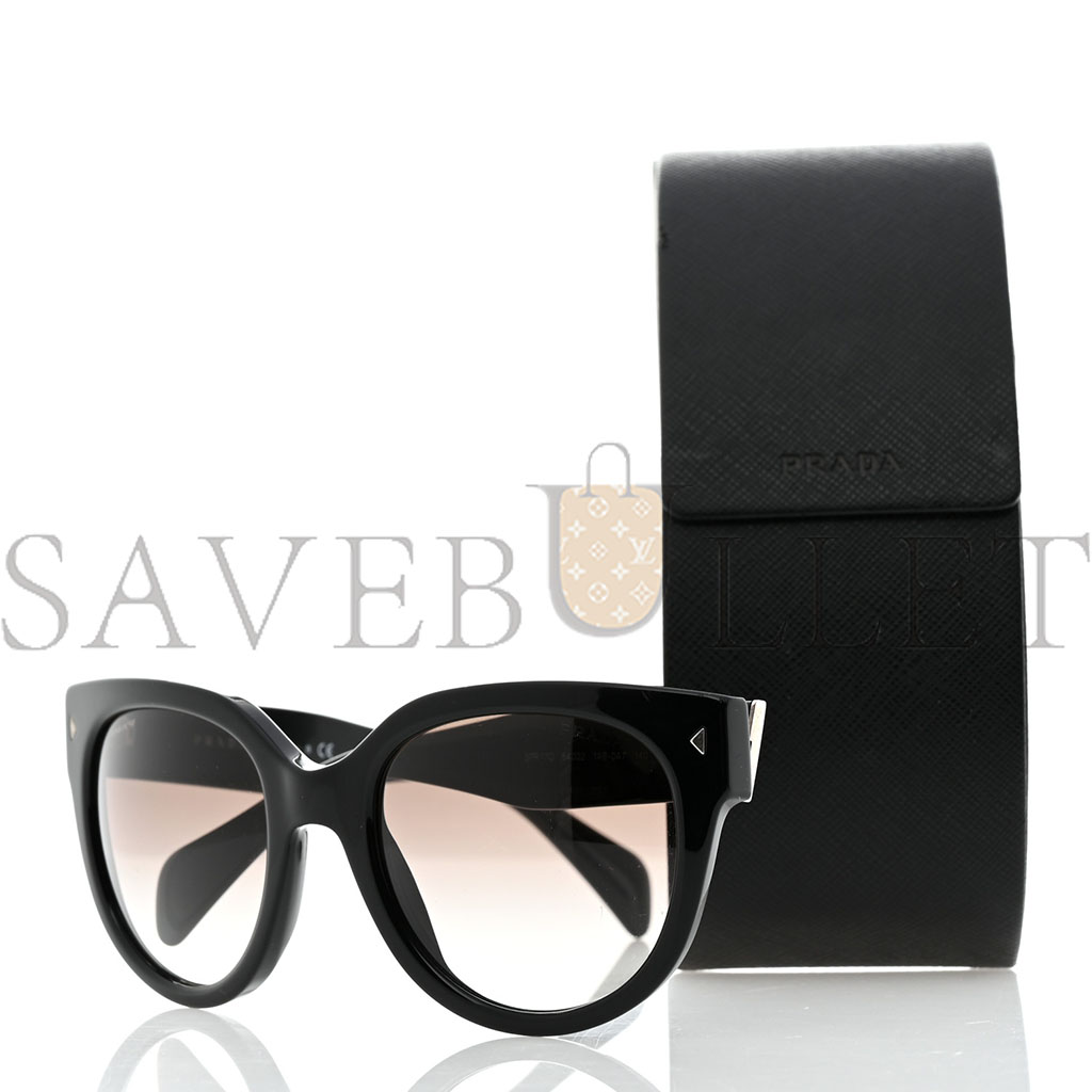 PRADA ROUND SUNGLASSES SPR 170 BLACK