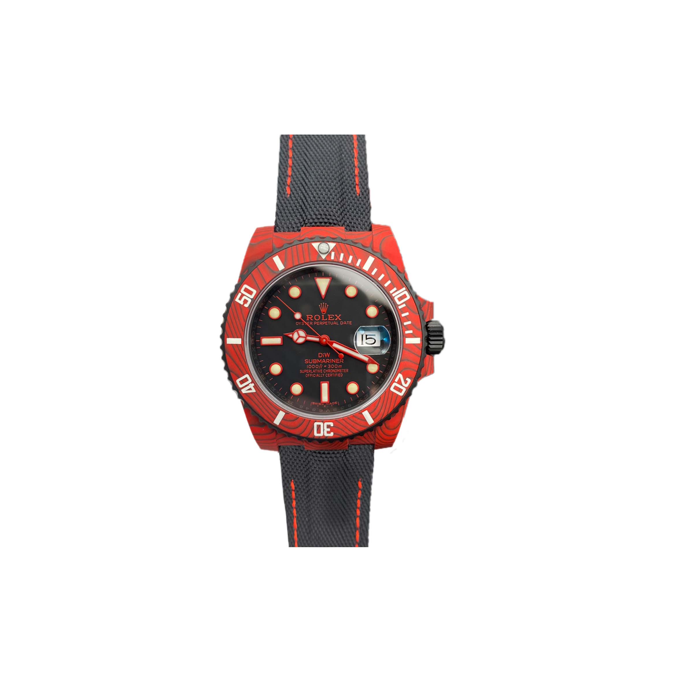 ROLEX SUBMARINER DIW RED CARBON WATCH 116610