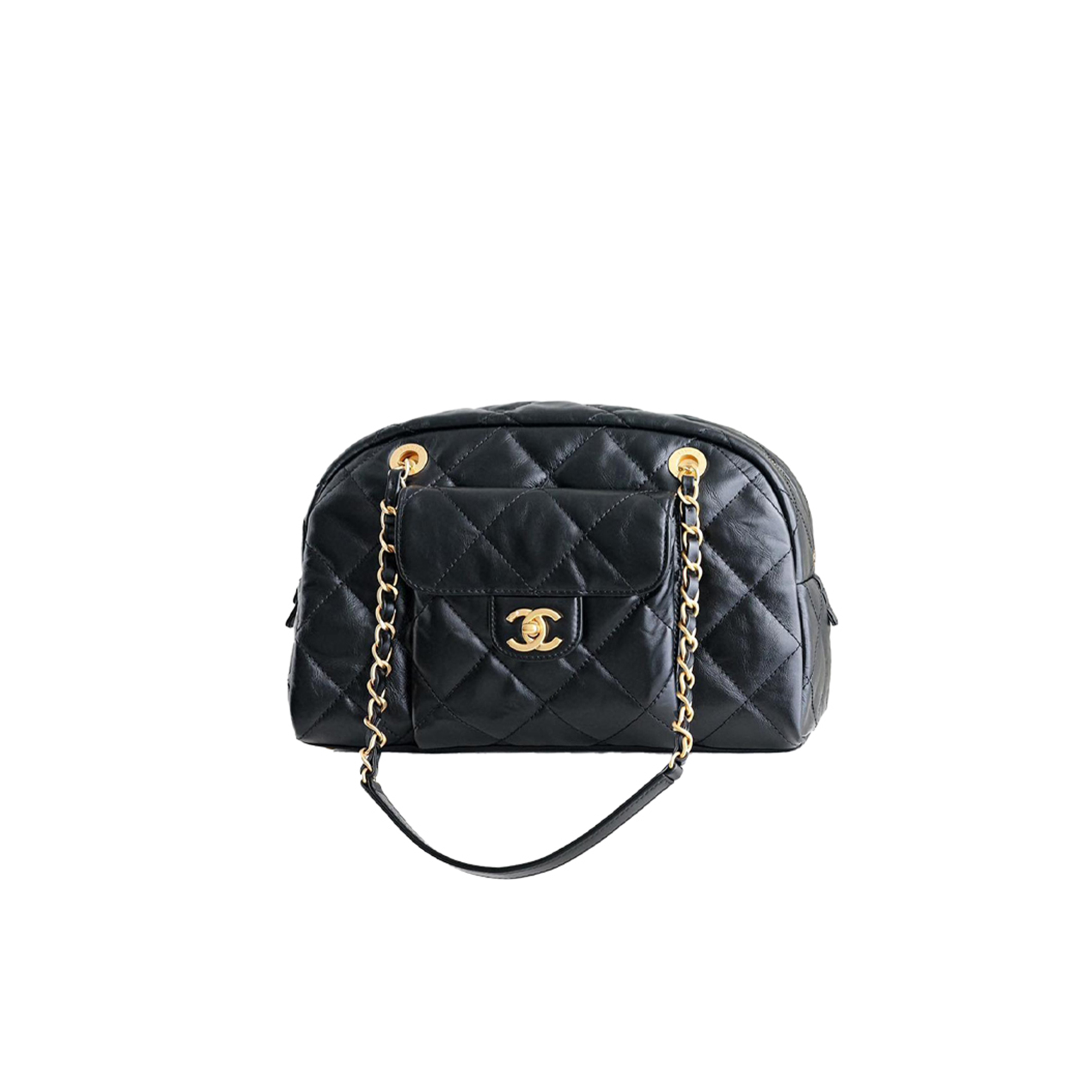 CHANEL SMALL BOWLING BAG AS4812 (33*21*14.5cm)