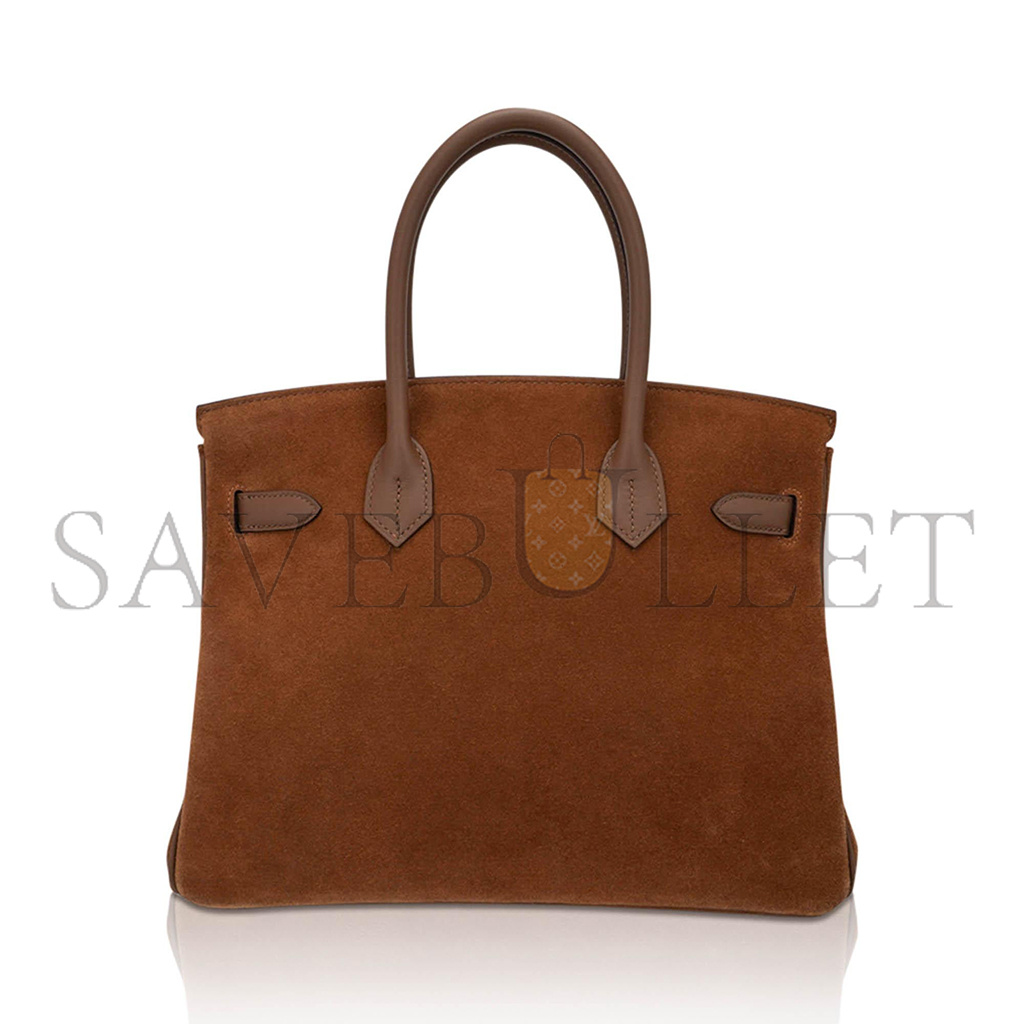 HERMES BIRKIN 30 CHESTNUT GOLD BUCKLE BAG 58822833472 (30*22*16cm)