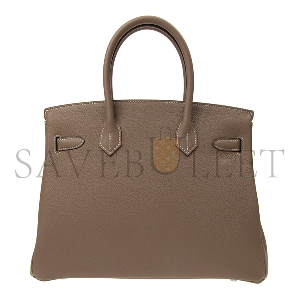 HERMES MASTER BIRKIN 30 ELEPHANT GREY HANDBAG BK3018TGSS (30*23*15cm)