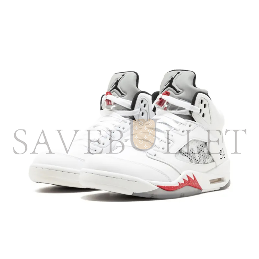 NIKE JORDAN 5 RETRO SUPREME WHITE 824371-101