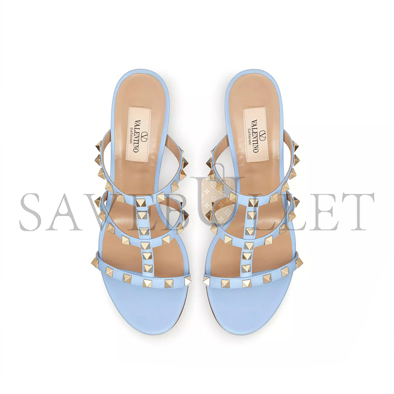 VALENTINO ROCKSTUD CALFSKIN LEATHER SLIDE SANDAL 60 MM 4W2S0C47VOD_ZQW VALENTINO ROCKSTUD CALFSKIN LEATHER SLIDE SANDAL 60 MM 4W2S0C47VOD_ZQW