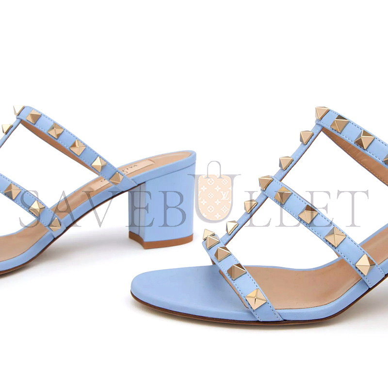 VALENTINO ROCKSTUD CALFSKIN LEATHER SLIDE SANDAL 60 MM 4W2S0C47VOD_ZQW VALENTINO ROCKSTUD CALFSKIN LEATHER SLIDE SANDAL 60 MM 4W2S0C47VOD_ZQW