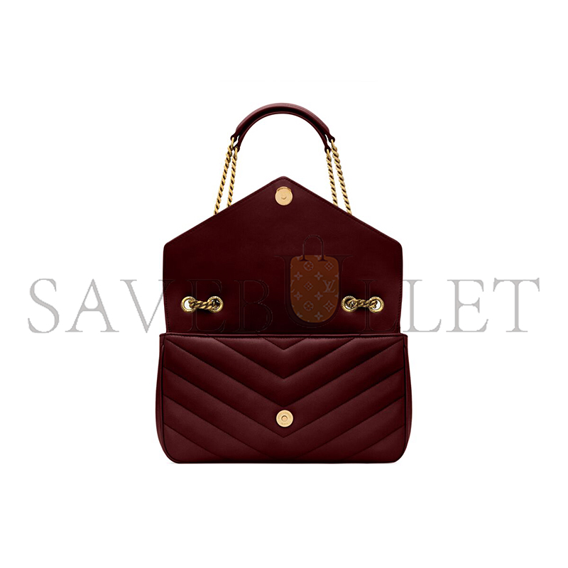 YSL LOULOU MEDIUM IN MATELASSÉ LAMBSKIN 801439AAEAX6197 (29*17*8cm)