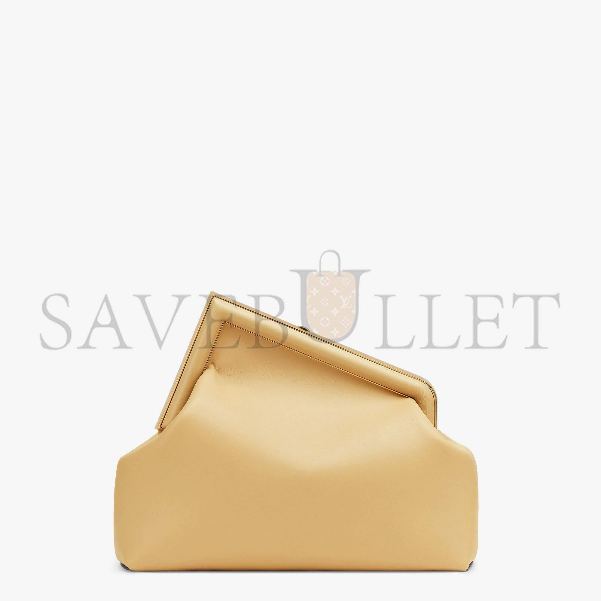 FENDI FIRST MEDIUM - SAND-COLORED LEATHER BAG 8BP127ABVEF1I2A (32.5*23.5*15cm)