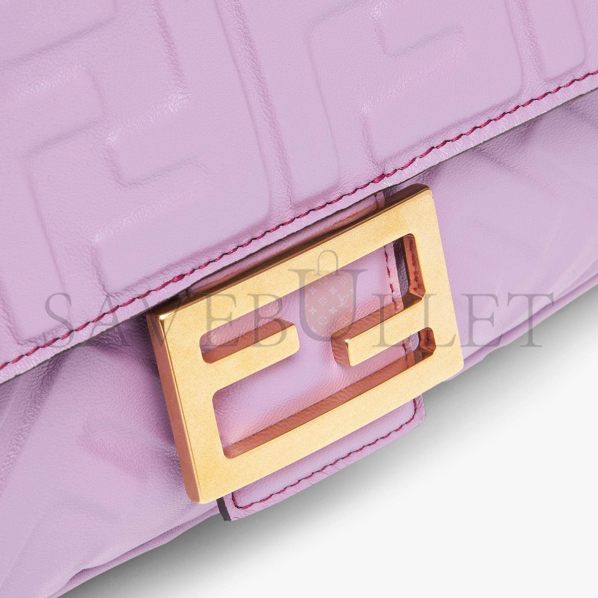 FENDI BAGUETTE - LILAC NAPPA LEATHER BAG 8BR600A72VF1JCL (27*15*6cm)