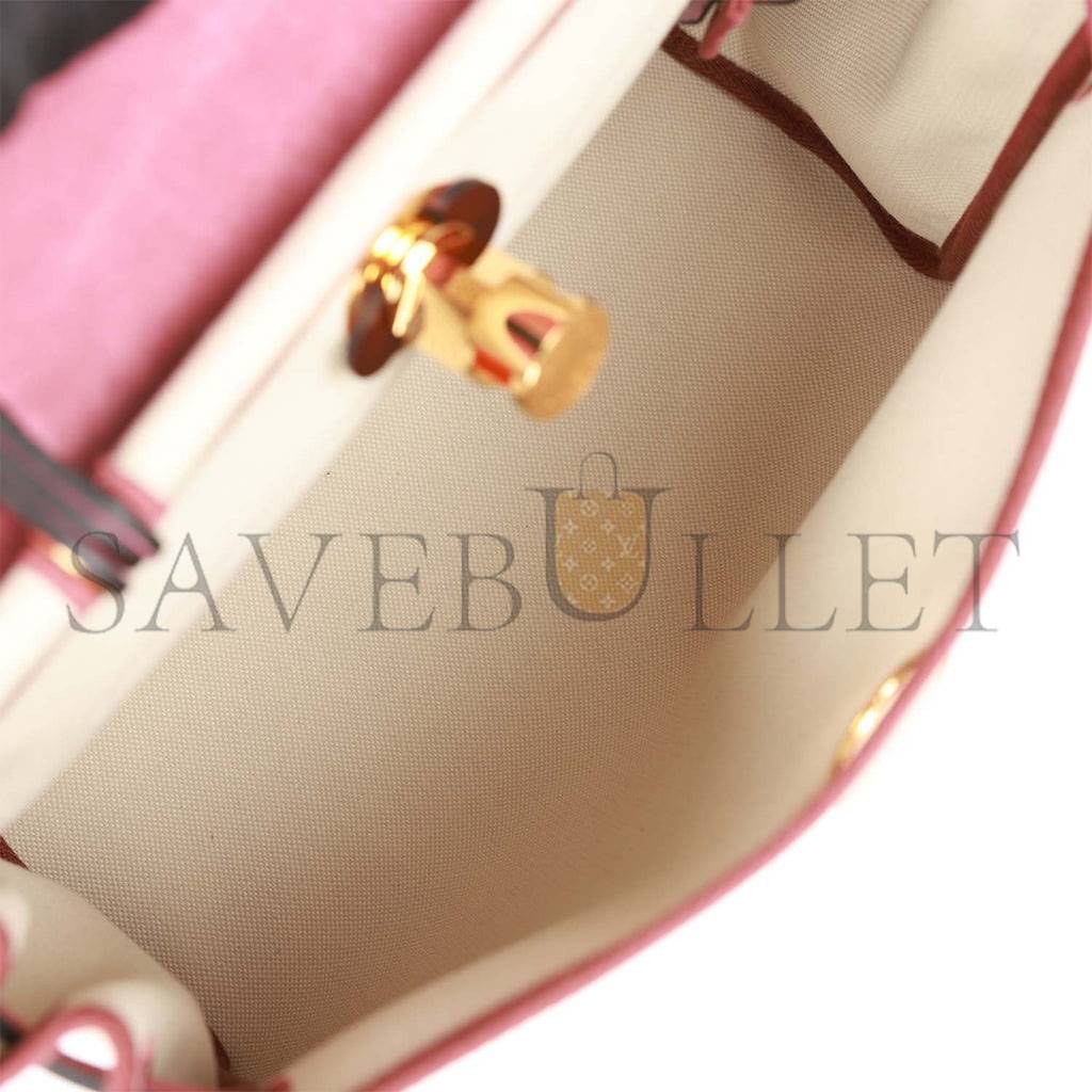 HERMES HERBAG ZIP PM 31 BETON TOILE H BERLINE ROUGE SELLIER HUNTER GOLD HARDWARE (30*27*11cm)