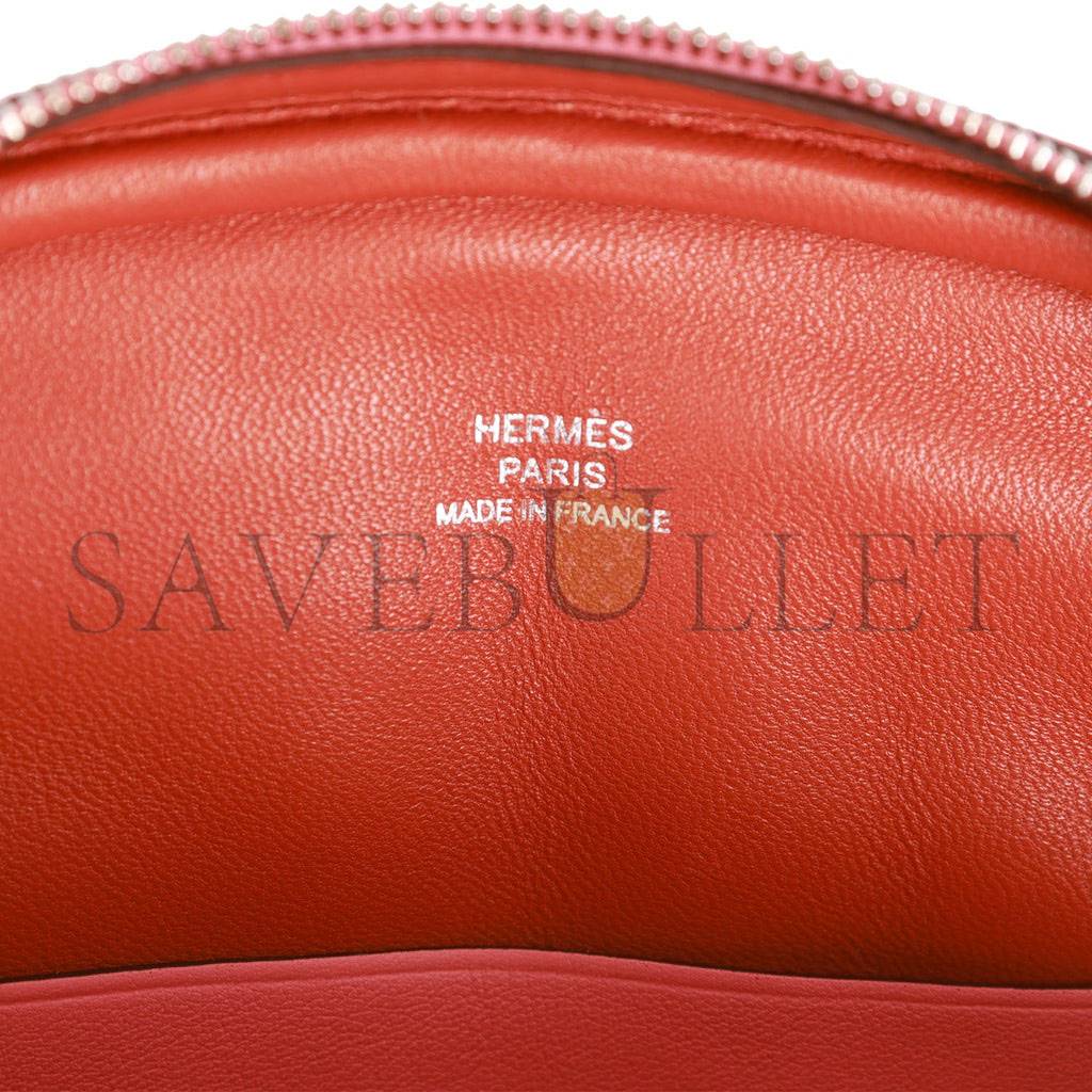 HERMES IN-THE-LOOP BELT BAG ROSE D'ETE VERSO SWIFT PALLADIUM HARDWARE  (19cm)