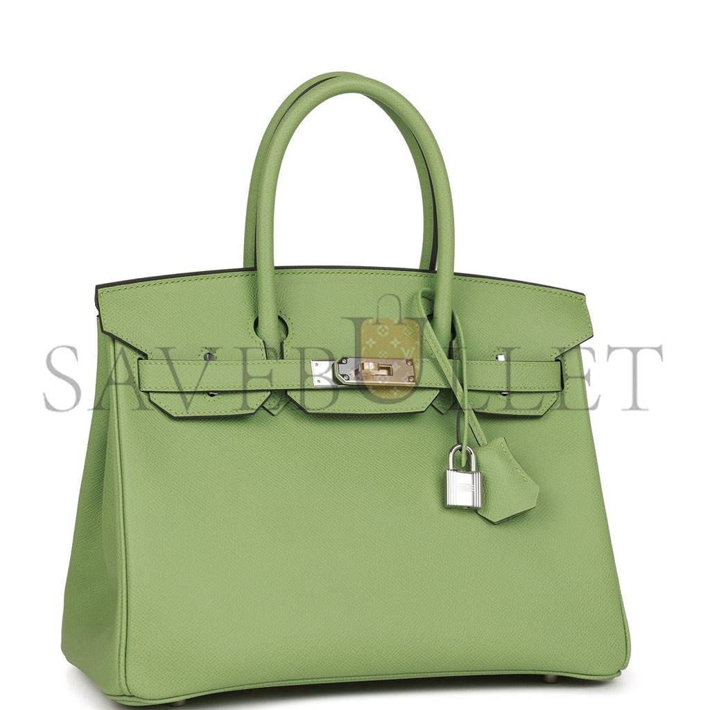 HERMES BIRKIN 30 VERT CRIQUET EPSOM PALLADIUM HARDWARE (30cm)