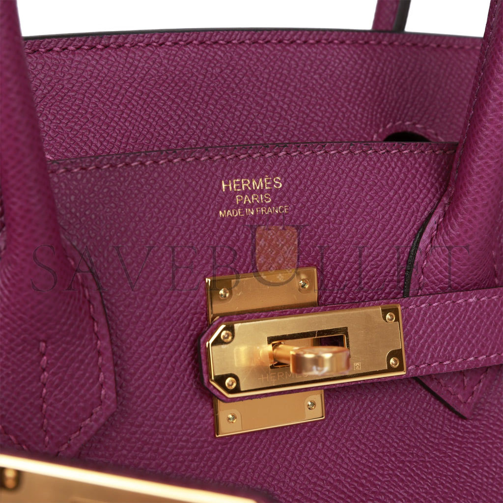 HERMES BIRKIN 30 ANEMONE EPSOM GOLD HARDWARE (30cm)