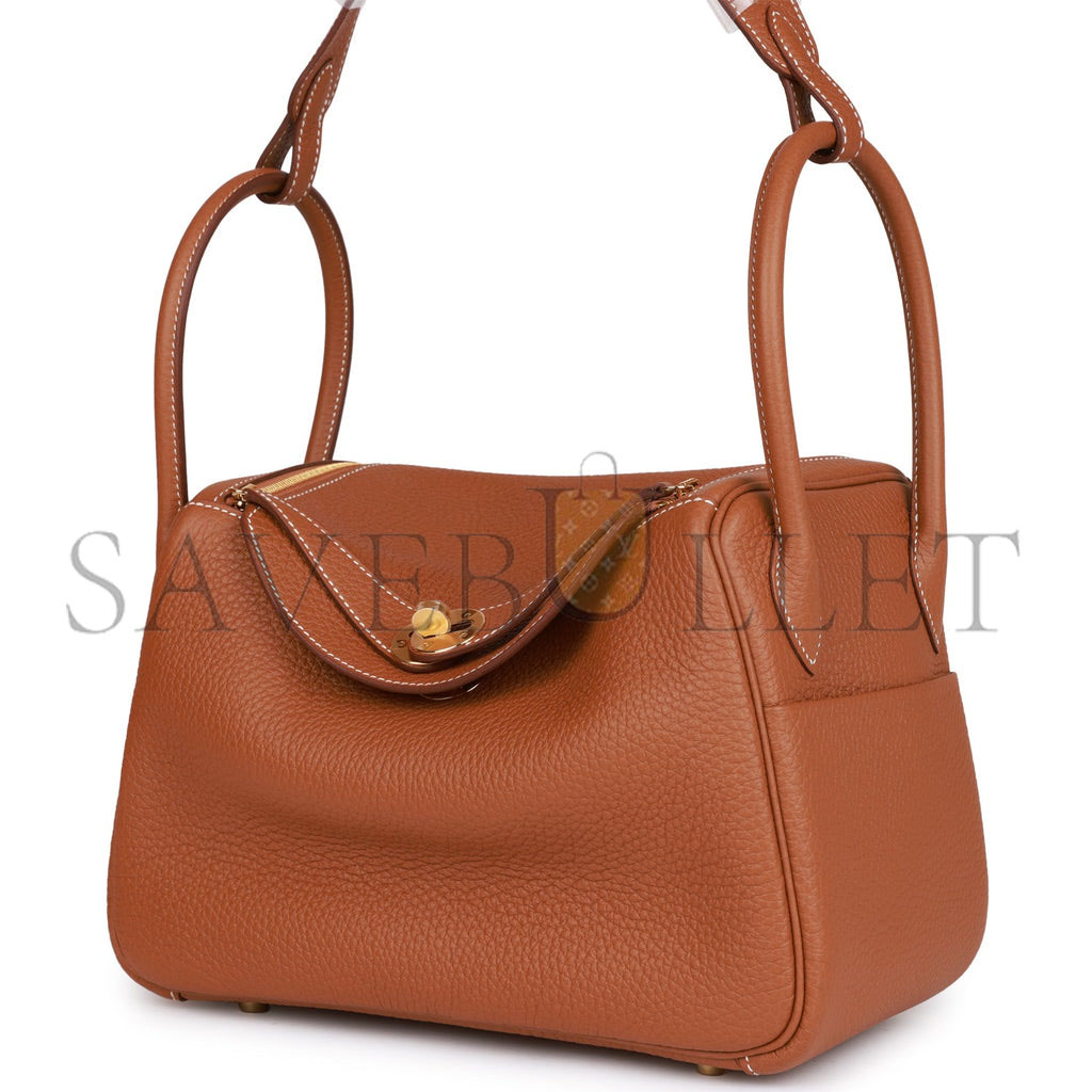 HERMES LINDY 26 GOLD CLEMENCE GOLD HARDWARE (26*18*12cm)