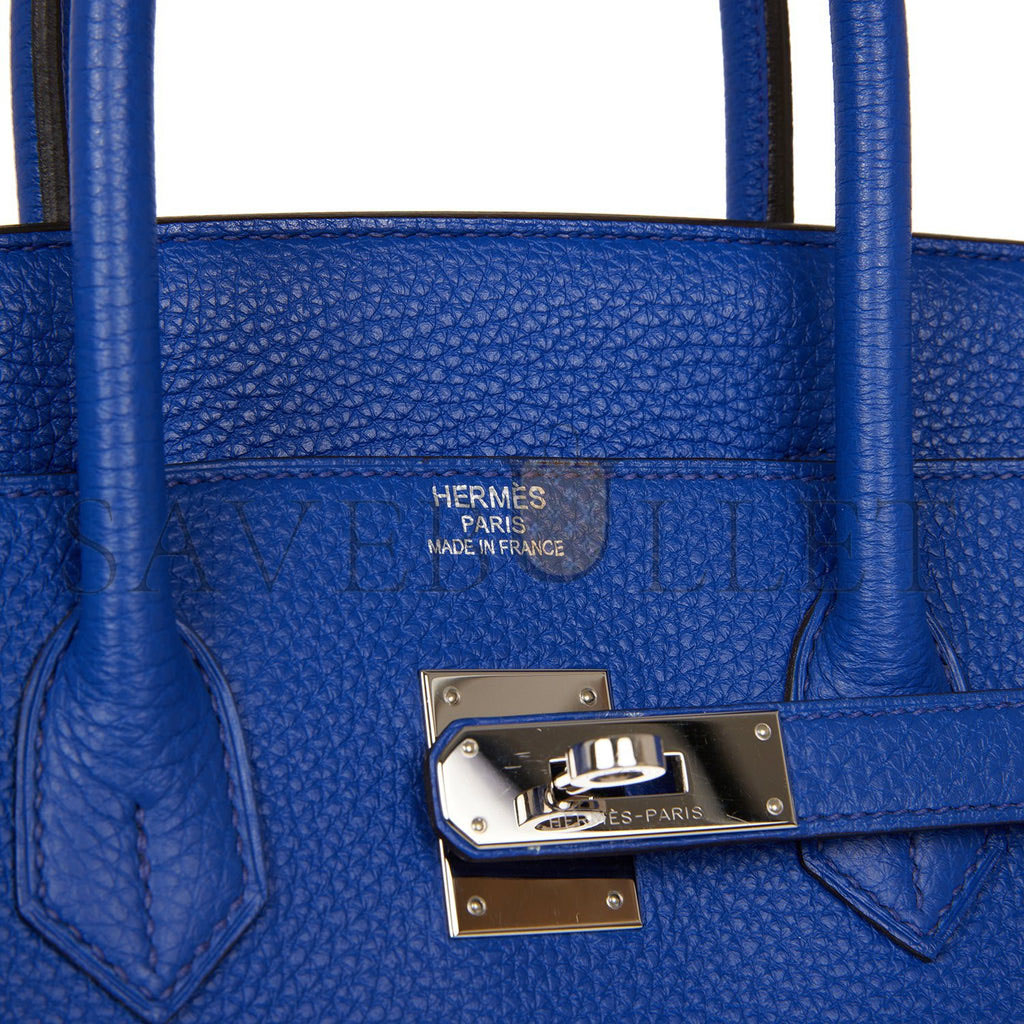 HERMES BIRKIN 35 BLEU ELECTRIC TOGO PALLADIUM HARDWARE (35cm)