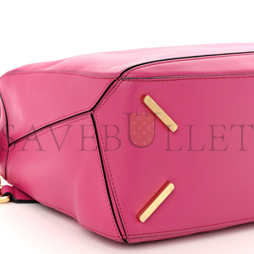 LOEWE CALFSKIN MEDIUM PUZZLE BAG FUCHSIA (29*18*12cm)