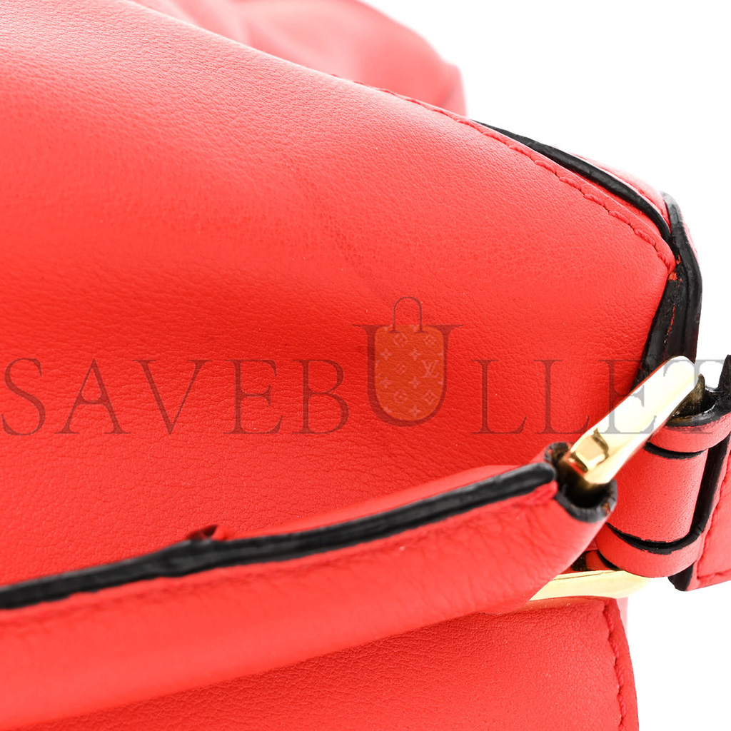 LOEWE CALFSKIN MEDIUM PUZZLE BAG SCARLET (28*18*12cm)