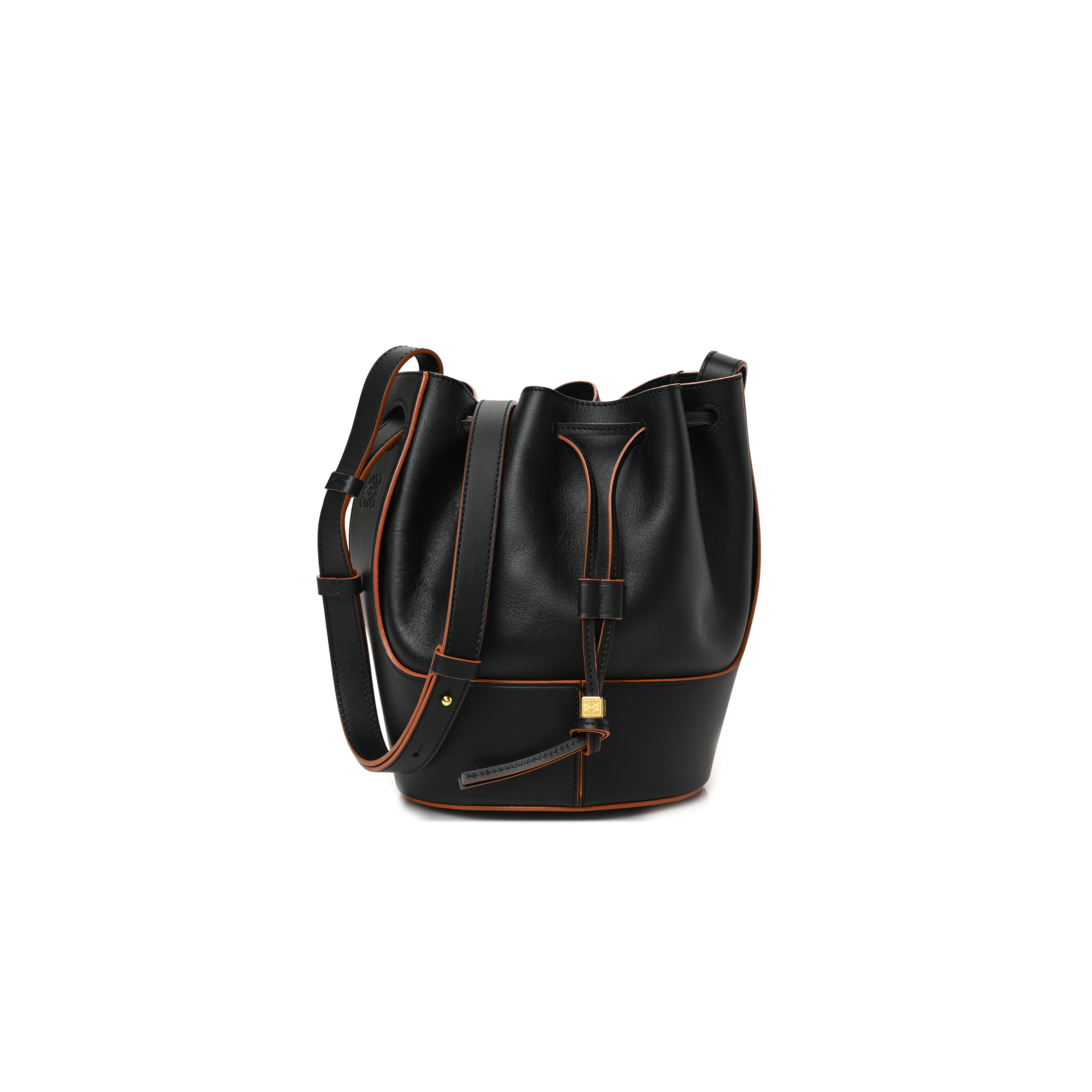 LOEWE NAPPA CALFSKIN SMALL BALLOON BAG BLACK (25*18*13cm)