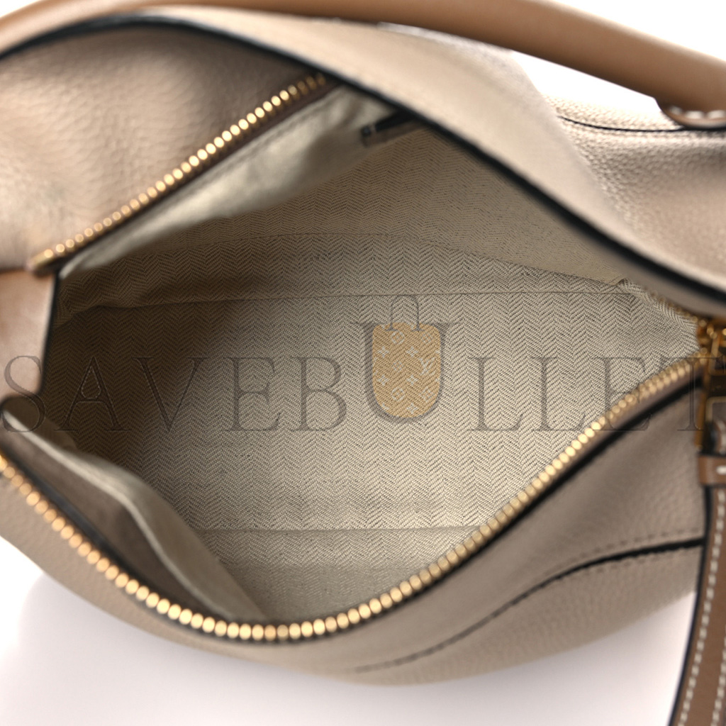 LOEWE GRAINED CALFSKIN SMALL PUZZLE BAG SAND MINK (24*16.5*10.5cm)