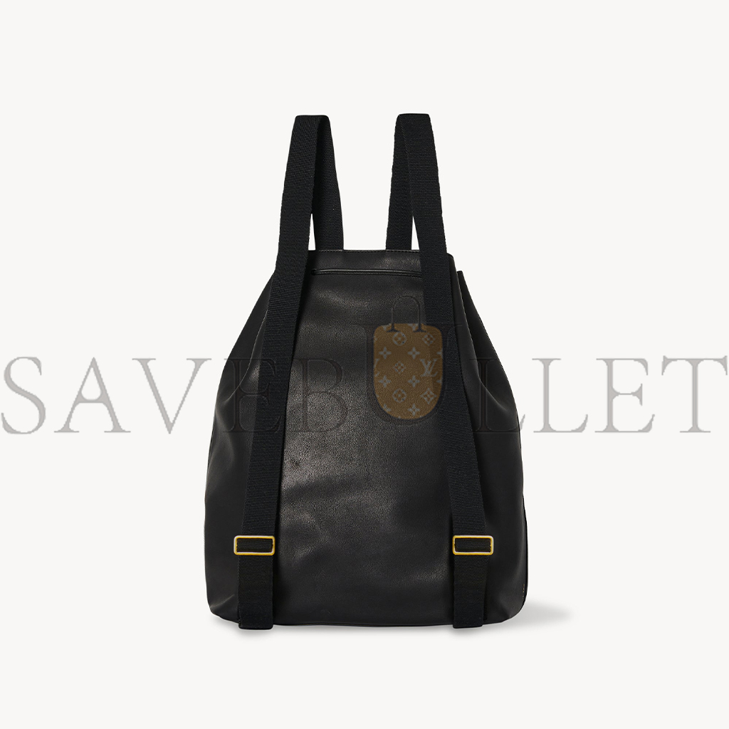 THE ROW BACKPACK 11 IN LEATHER DOUBLE BLACK W1211L72DBLKG (30*36*17cm)