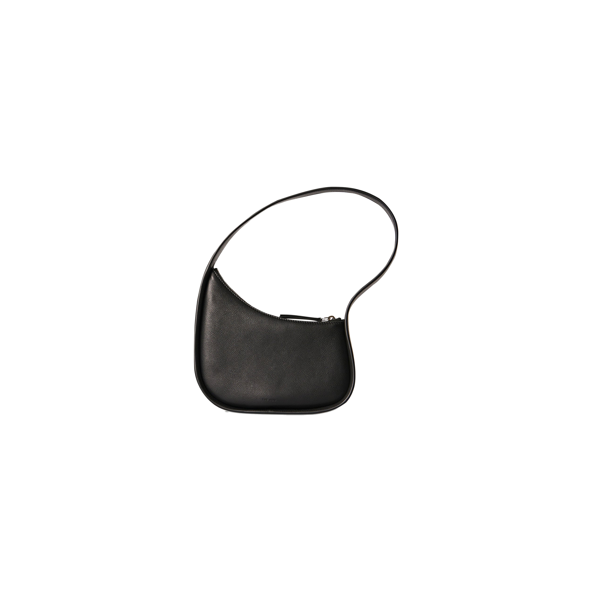 THE ROW HALF MOON BAG IN LEATHER BLACK W1249L52BLPL (20*34*6cm）