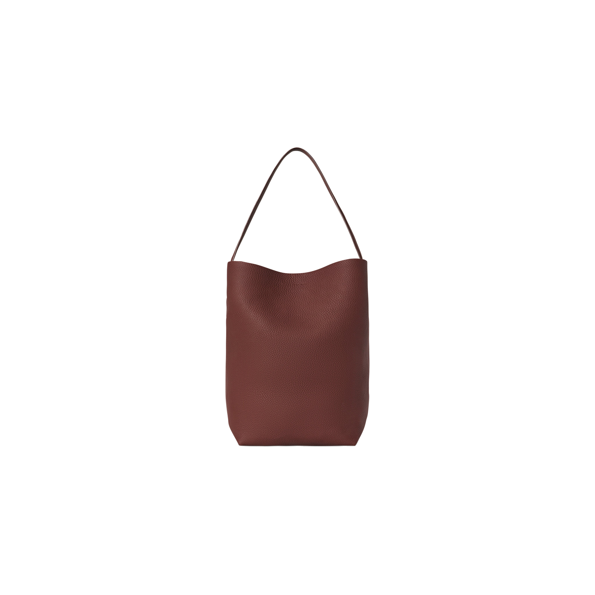 THE ROW LARGE NS PARK TOTE IN LEATHER BURNT WOOD W1273L129BWOD (15*17*8cm)