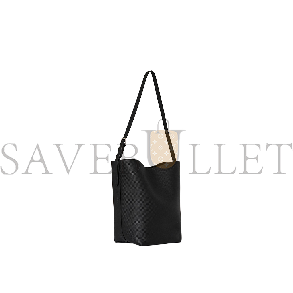 THE ROW MEDIUM NS SHOULDER BAG IN LEATHER BLACK W1588L72SBLPL (33*28*15cm)