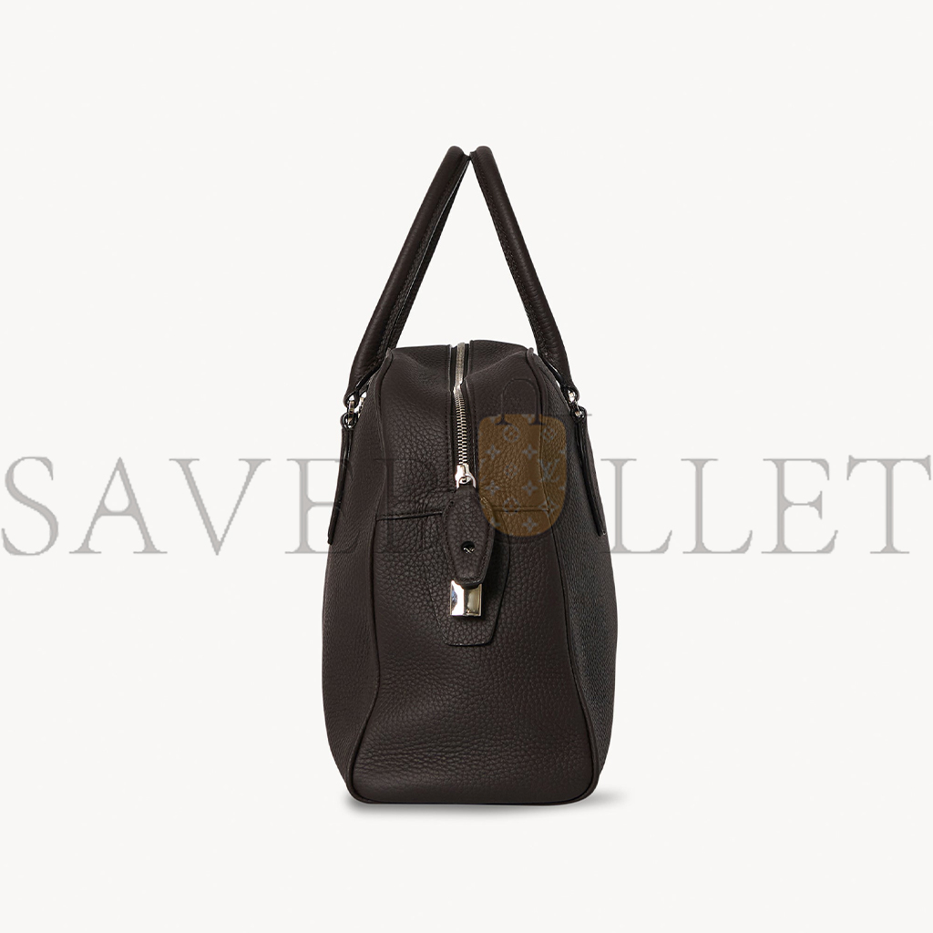 THE ROW INDIA 12.00 BAG IN LEATHER DARK BROWN W1595L23DBP (30*24*30cm)