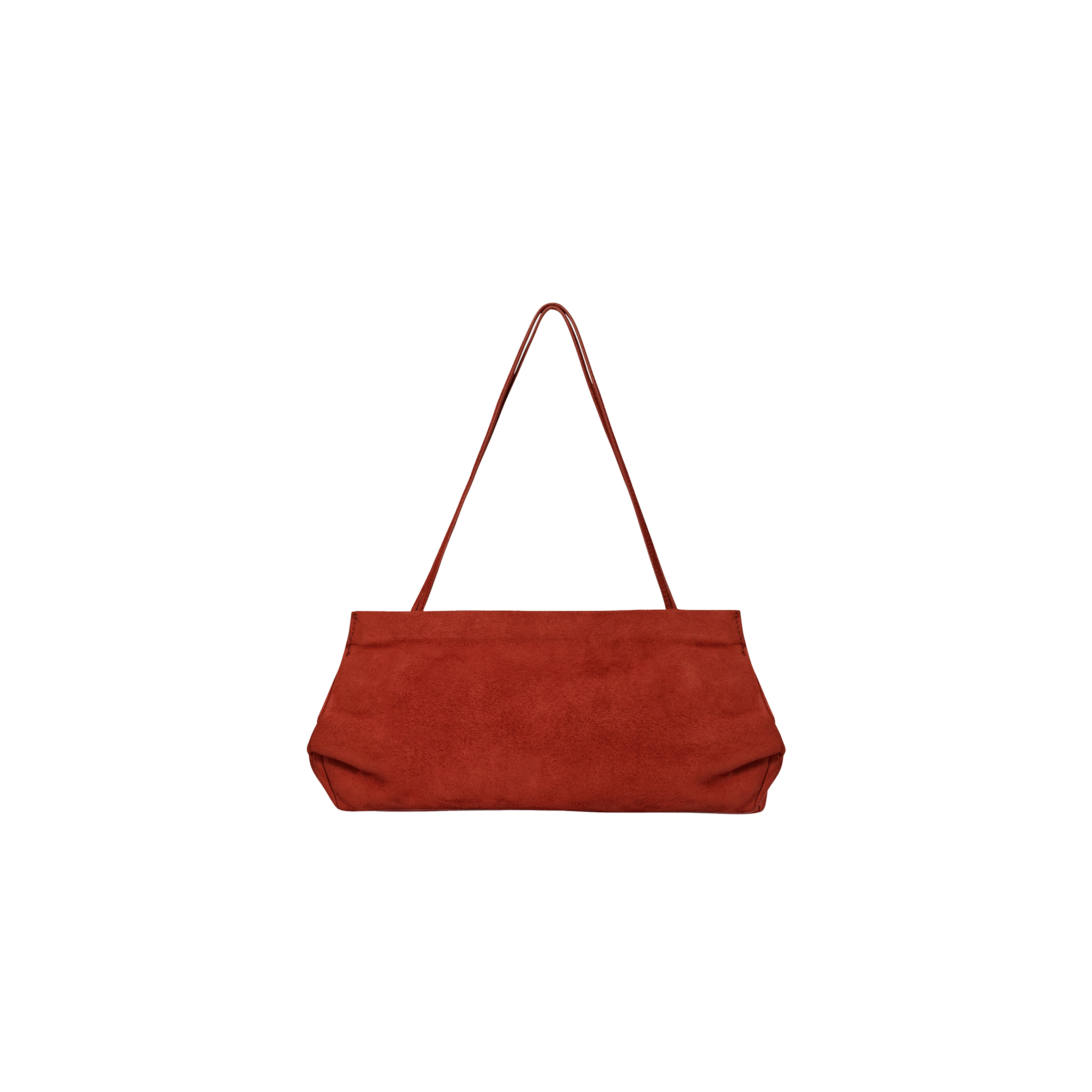 THE ROW ABBY BAG IN SUEDE BRICK W1605L28BRIP (27*14*4cm)