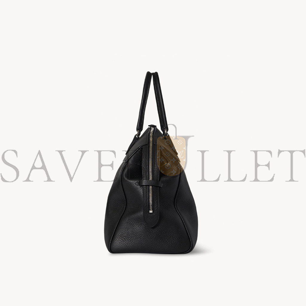 THE ROW GEORGE DUFFLE IN LEATHER BLACK W1630L129BAS (43*18*30cm)