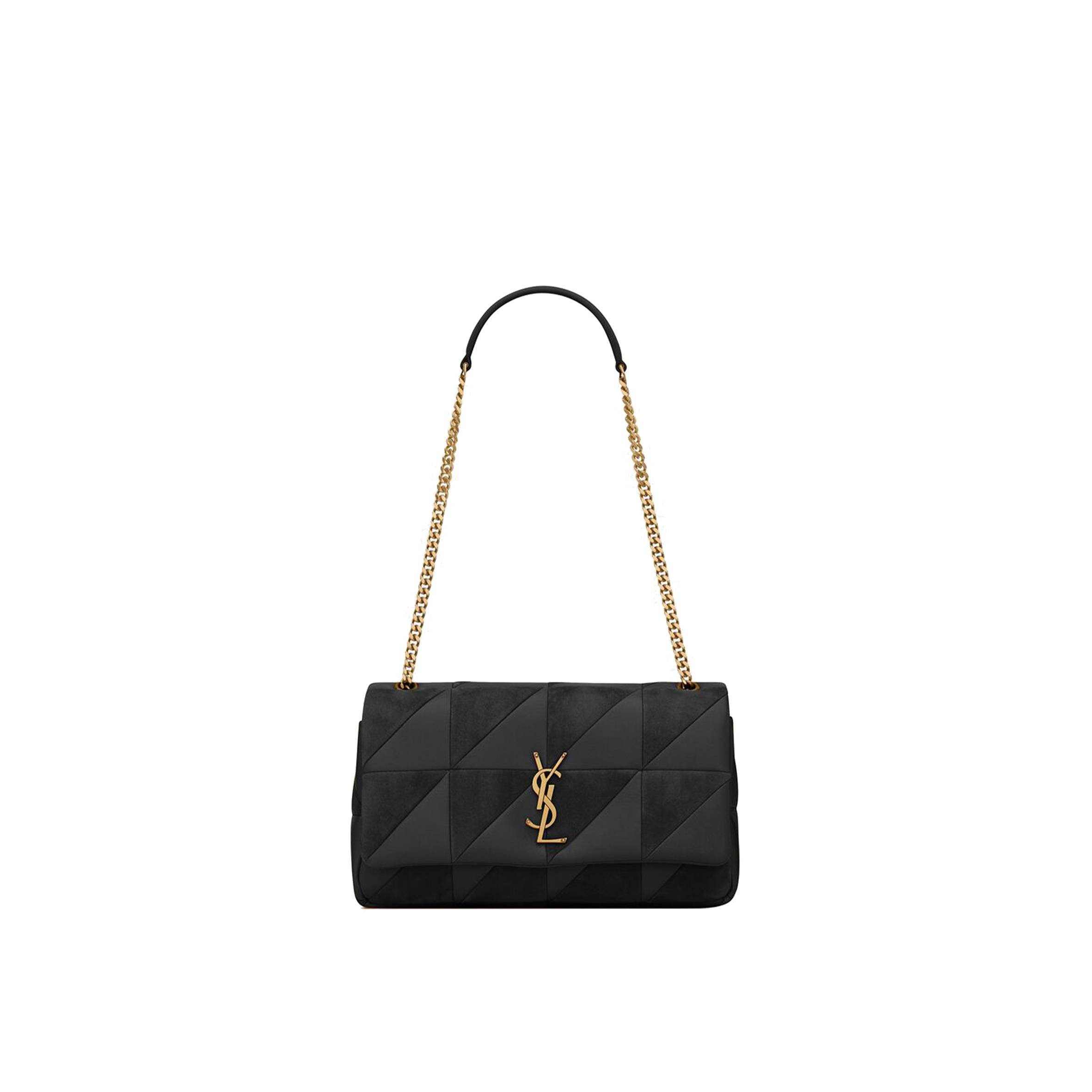 YSL JAMIE MEDIUM CHAIN BAG IN LAMBSKIN AND SUEDE 515821COPP71000 (25*15*7.5cm)