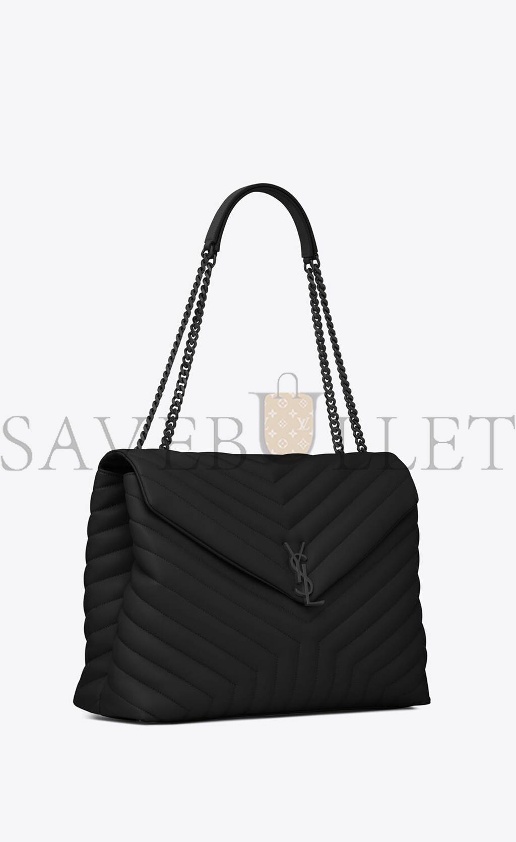 YSL LOULOU LARGE CHAIN BAG IN QUILTED LEATHER 574947DV7281000 (38*27*14cm)