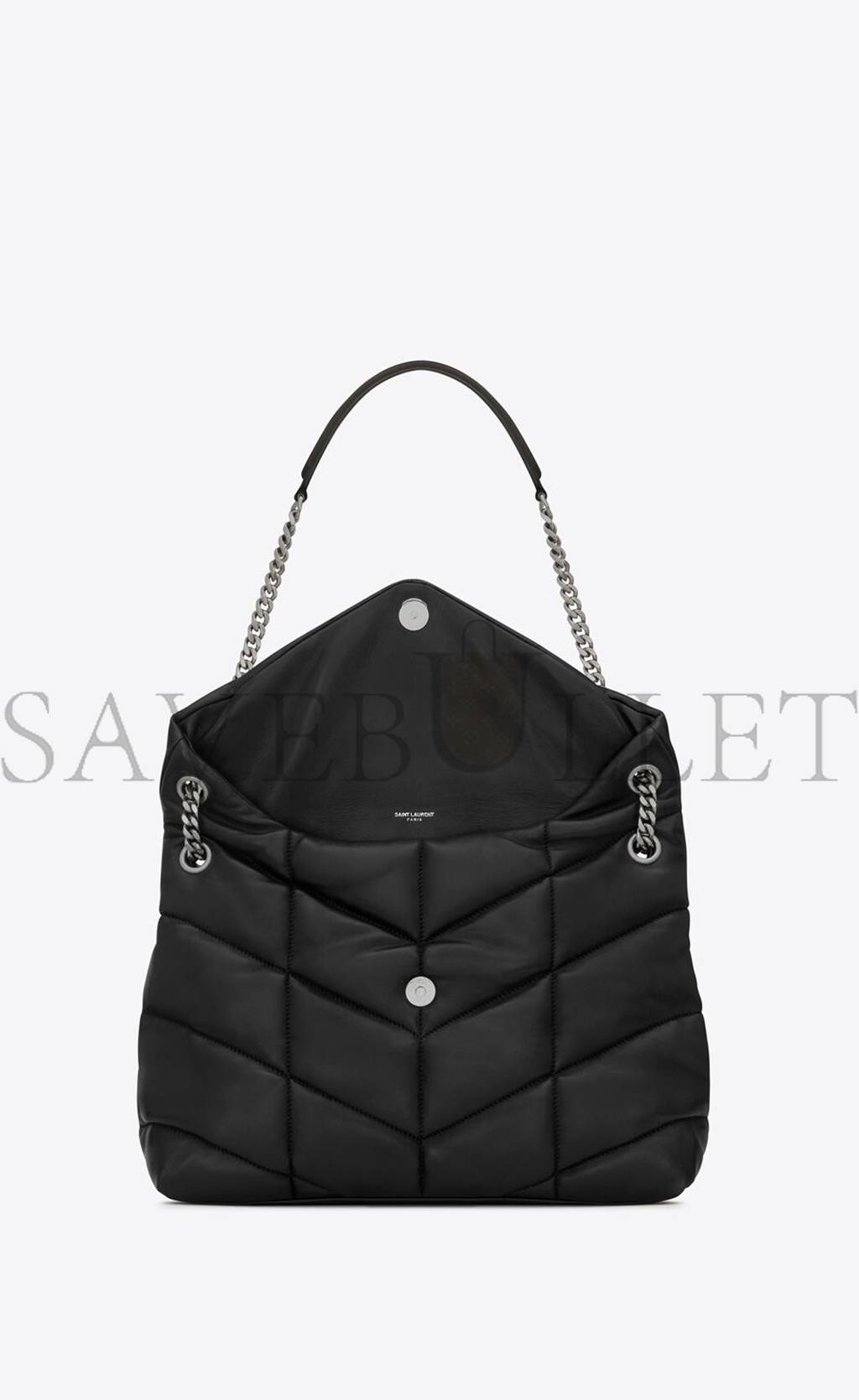 YSL PUFFER MEDIUM CHAIN BAG IN QUILTED LAMBSKIN 5774751EL001000 (35*23*13.5cm)