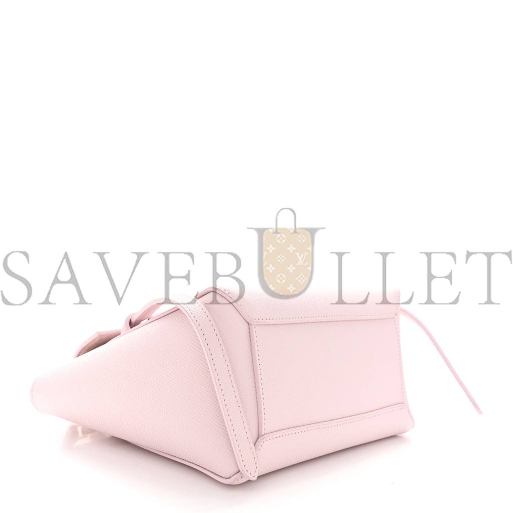 CELINE GRAINED CALFSKIN NANO BELT BAG PEONY (20*17*11cm)