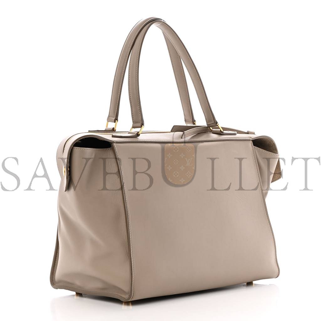 CELINE SMOOTH CALFSKIN SMALL RING BAG LIGHT TAUPE (30*26*17cm)